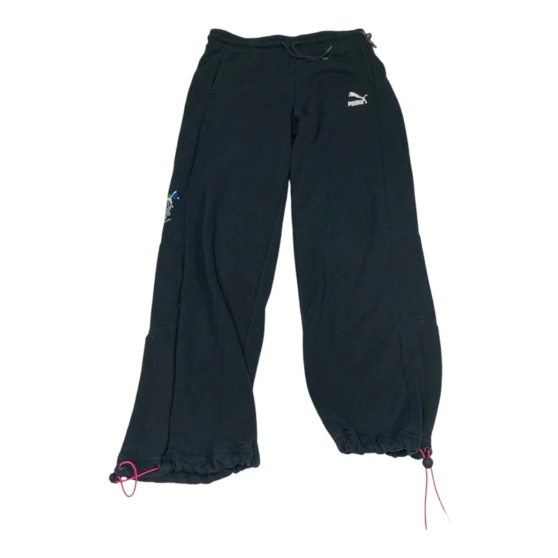 Elegant Wool Dress Pants-Athletic Pants By Puma In Black, Size: S