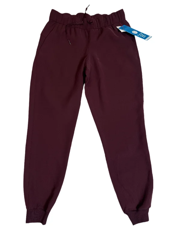 Athletic Jogger Pants-Athletic Pants By Lululemon In Maroon, Size: M