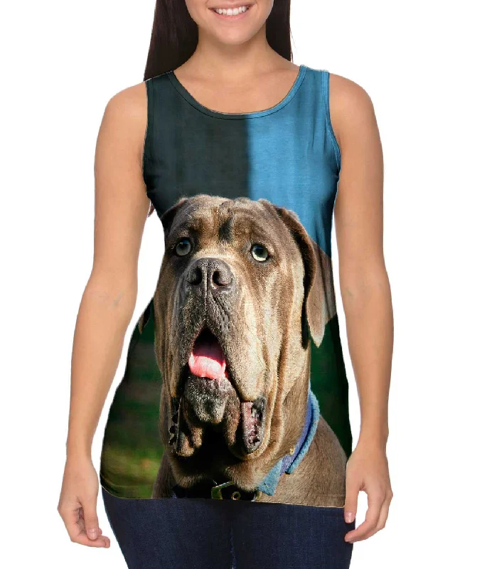 Customizable Tank Top-Omg Green Eyed Mastiff