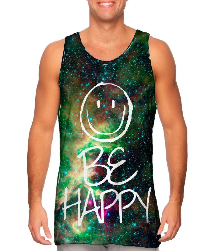 Cool Graphic Sleeveless-Out Of This World Be Happy Space Galaxy