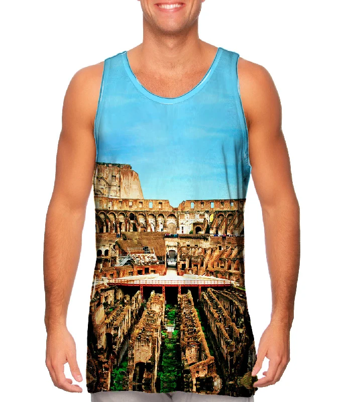 Bold Print Tank Top-Olympic Stadium Ruins