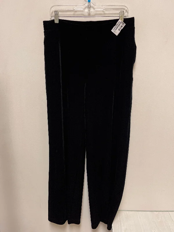 Relaxed Lounge Pants-Pants Wide Leg By Chicos In Black, Size: 8