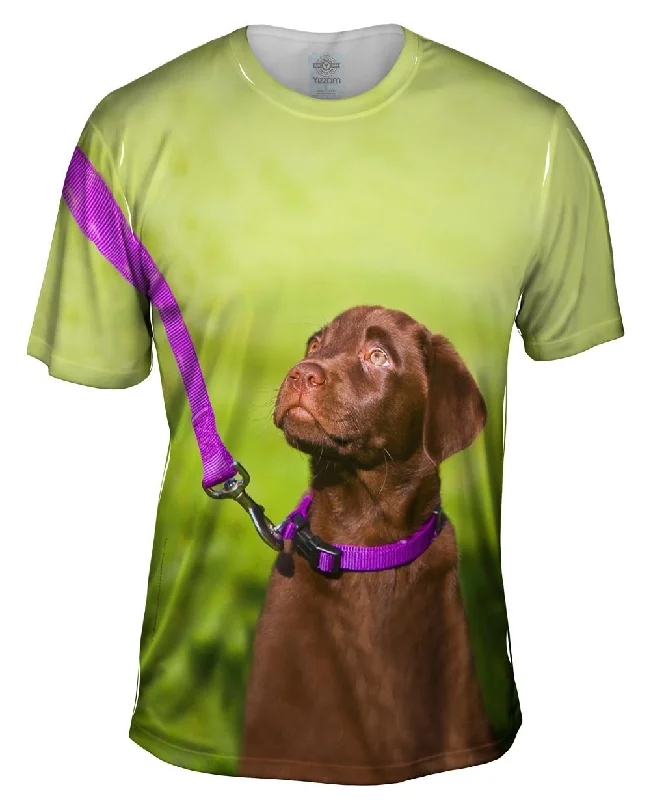 Fitness Fanatic T-Shirt-Obedient Chocolate Lab