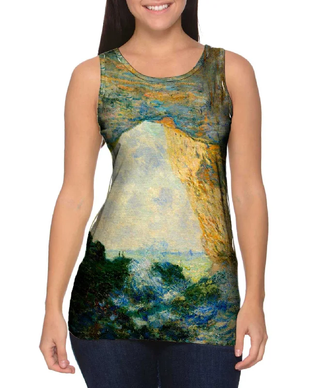 Summer Casual Tank-Monet -"Rock Arch" (1883)