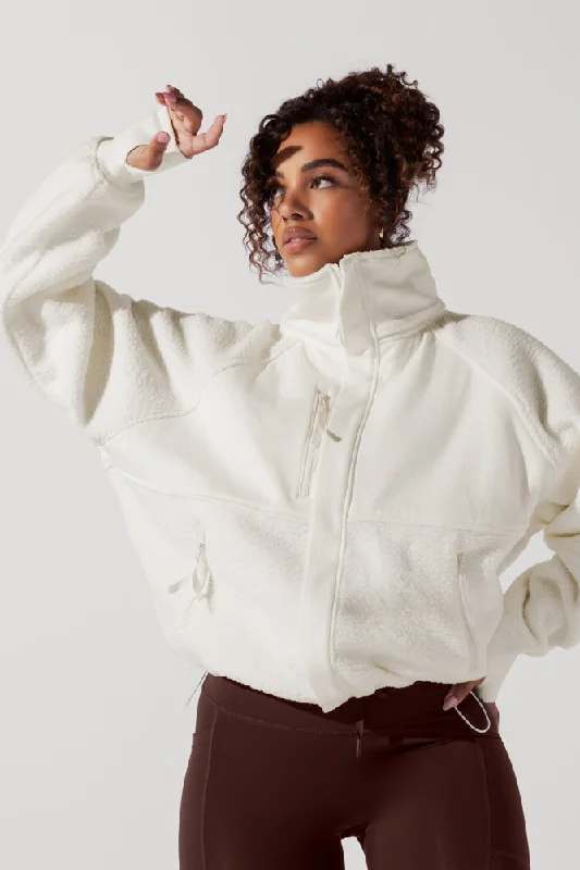 Cargo Utility Jacket-Find Your Inner Fleece Jacket - Ice Cream