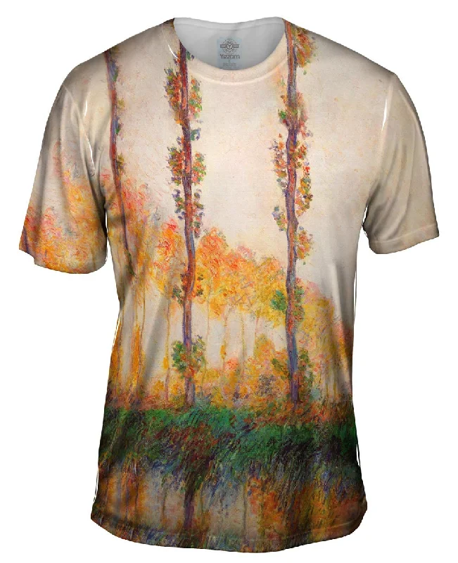 Outdoor T-Shirt-Monet -"Poplars in Autumn" (1891)