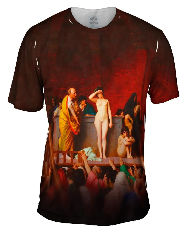 Abstract Art T-Shirt-Jean-Leon Gerome - "Slave Market In Rome" (1884)