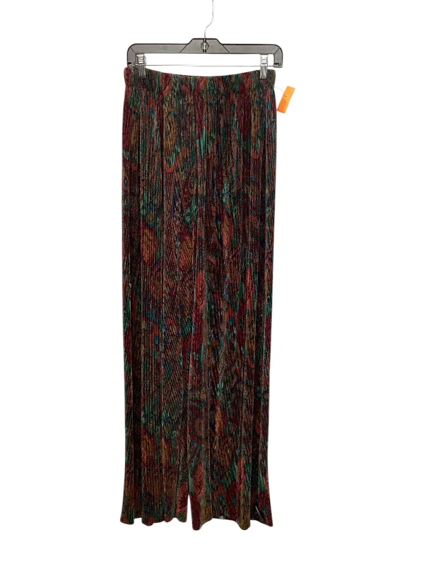 Graphic Print Sweatpants-Pants Wide Leg By Cmc In Multi-colored, Size: L