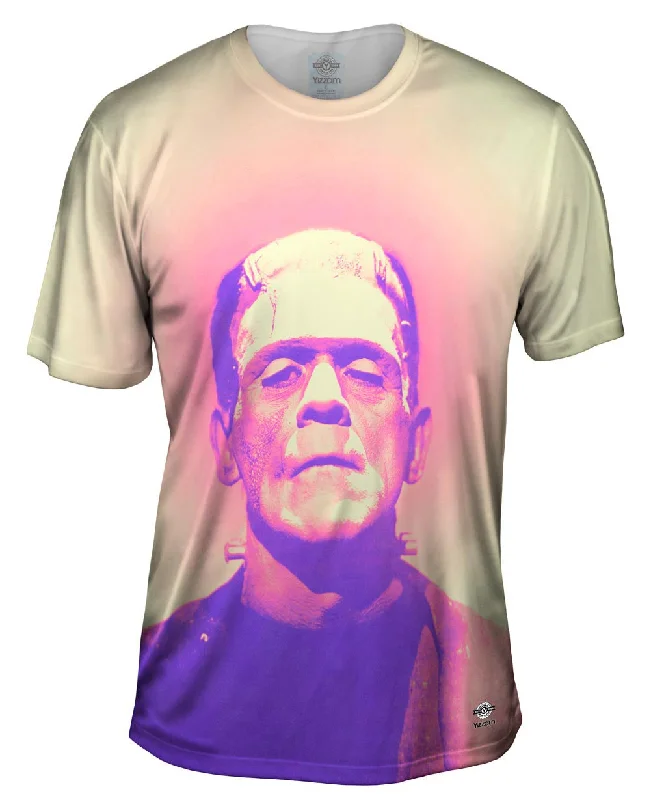 Graffiti Style T-Shirt-Popart Frankenstein Monster Pastel