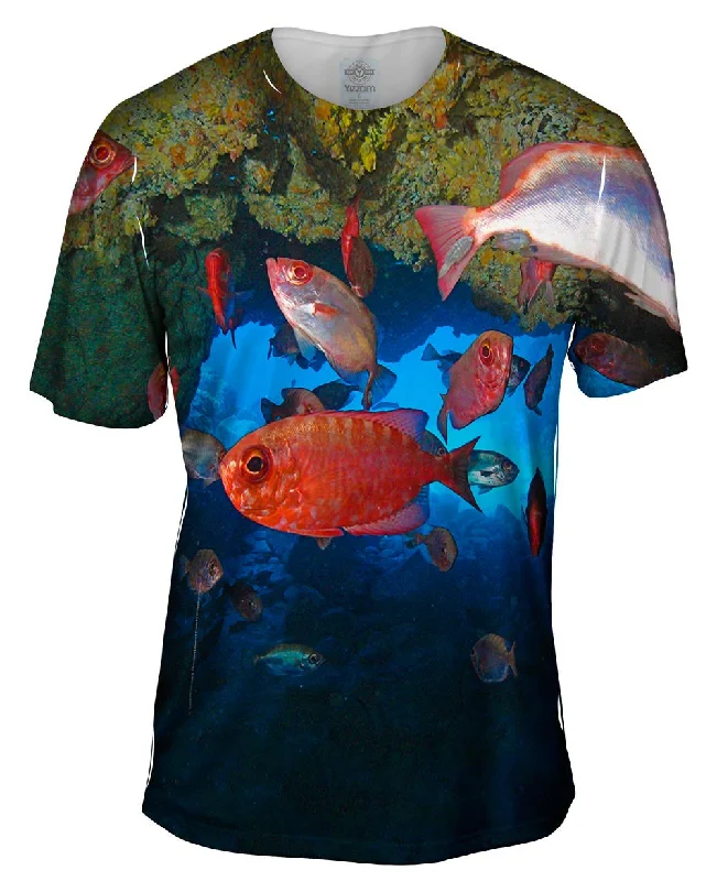 Artistic Expression T-Shirt-Large Cueva Del Tiburon Underwater