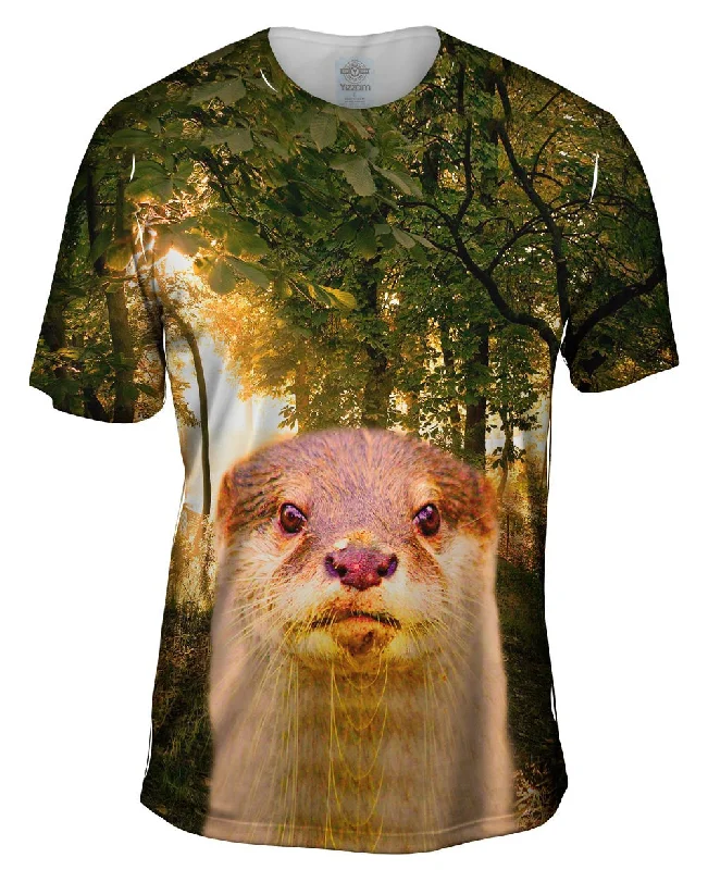 Retro Design T-Shirt-Serious Otter