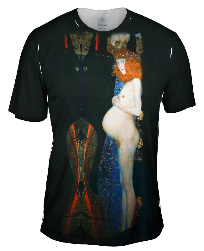 Travel T-Shirt-Gustav Klimt - "Hope I" (1903)