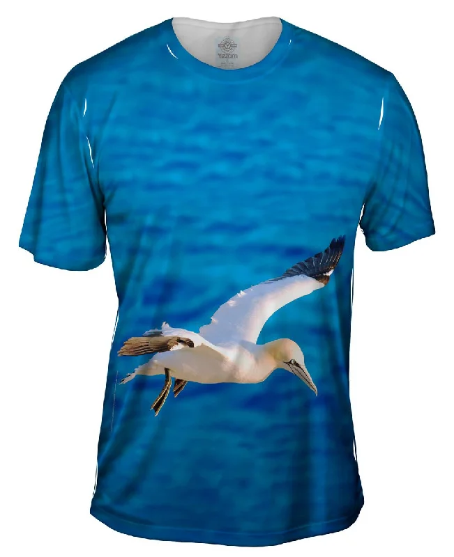 Custom Graphic T-Shirt-Morus Bassanus Seagull Soar