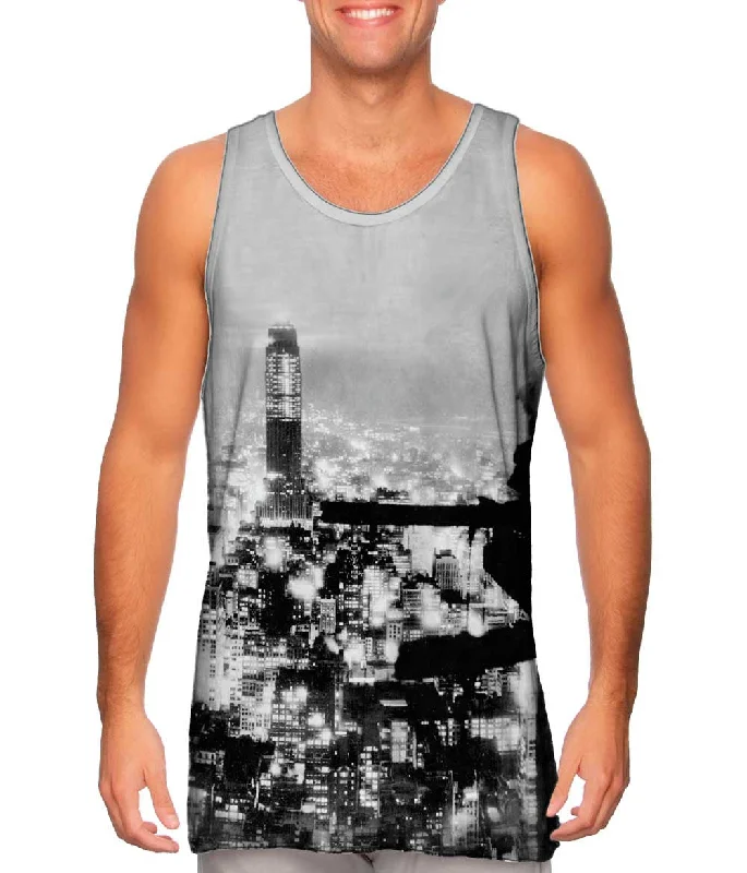 Cotton Stretch Tank-New York City At Night View