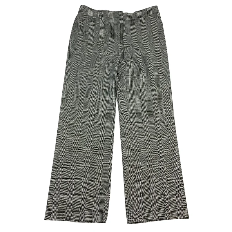 Stylish Linen Pants-Pants Dress By Dalia Collection In Grey, Size: 14