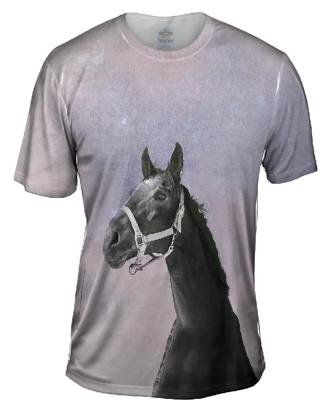 Cool Graphic T-Shirt-Purple Sky Horse