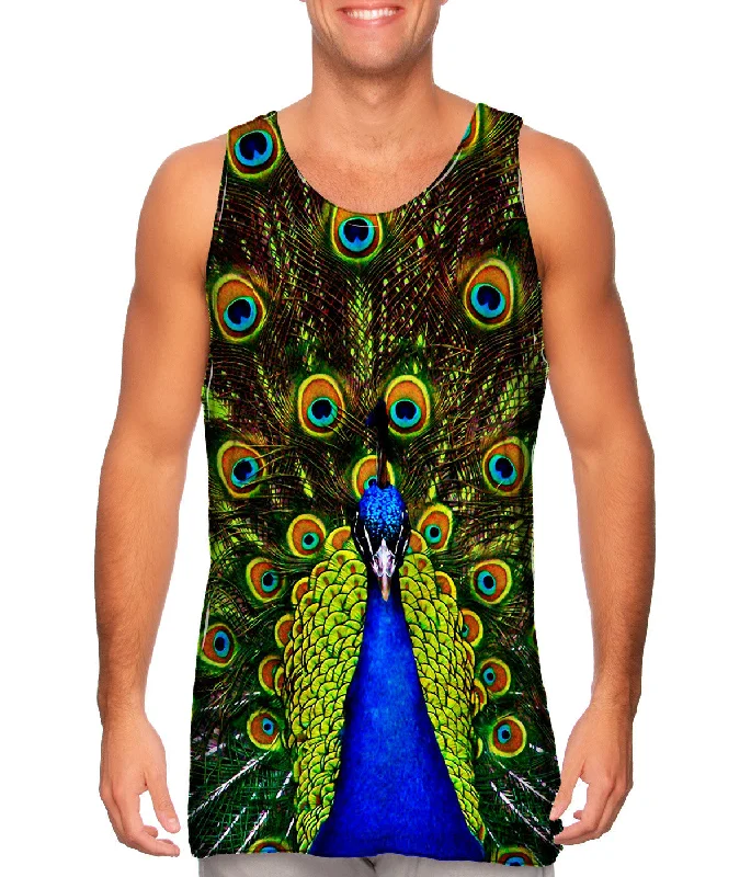 Loose Fit Sports Vest-Peacock