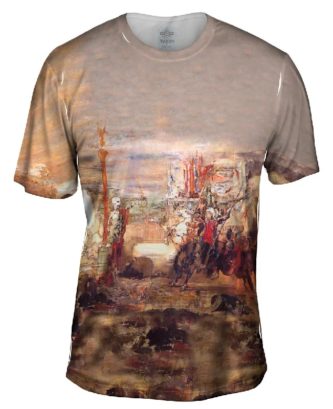 Fun Style T-Shirt-Gustave Moreau - "Death Offers Crowns To Winner Of The Tournament" (1860)