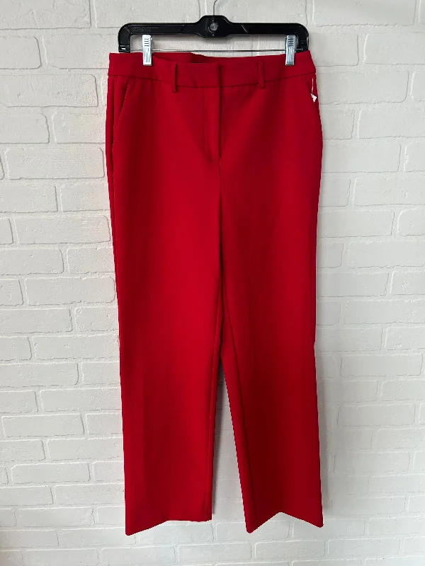 Casual Denim Pants-Pants Dress By Rachel Zoe In Red, Size: 8