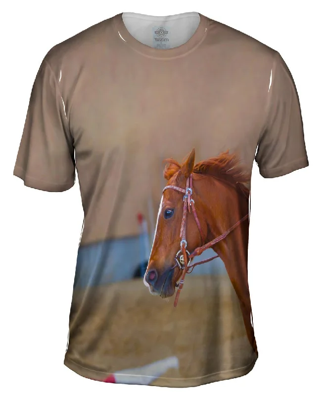 Skateboard Graphic T-Shirt-Joyous Race Horse