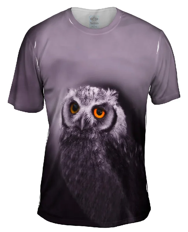 Minimalist T-Shirt-Purple Owl