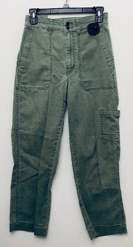 Stylish Stretch Pants-Pants Cargo & Utility By Madewell In Green, Size: 2