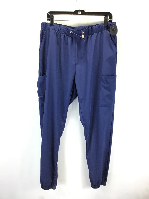 Soft Cotton Jogging Pants-Pants Cargo & Utility By Clothes Mentor In Navy, Size: 2x