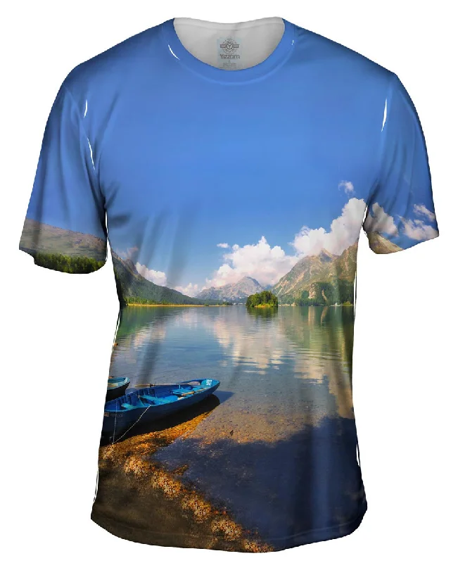 Vintage Car T-Shirt-Lake Sil Switzerland