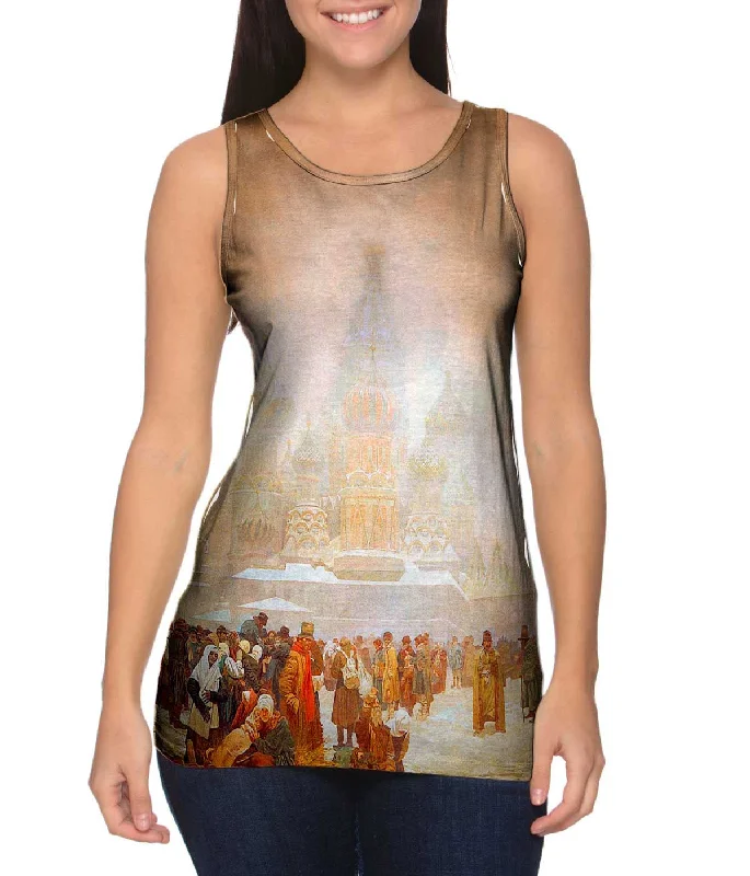 Casual Sleeveless Shirt-Mucha - "The Abolition of Serfdom in Russia" (1914)