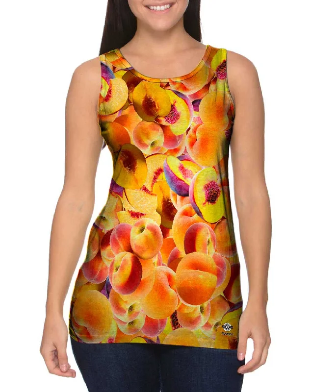 Stylish Sleeveless Tee-Peaches Jumbo