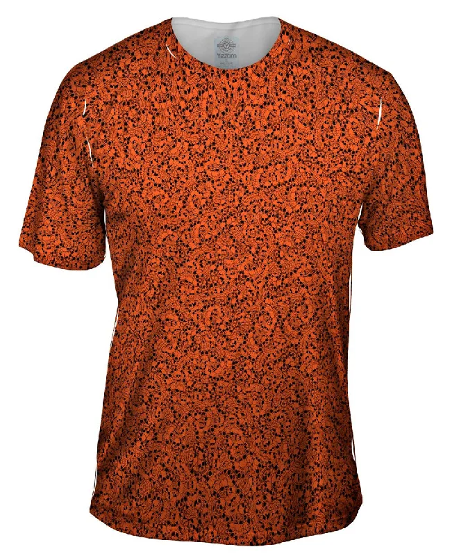 Travel Lover T-Shirt-Halloween Skulls Orange