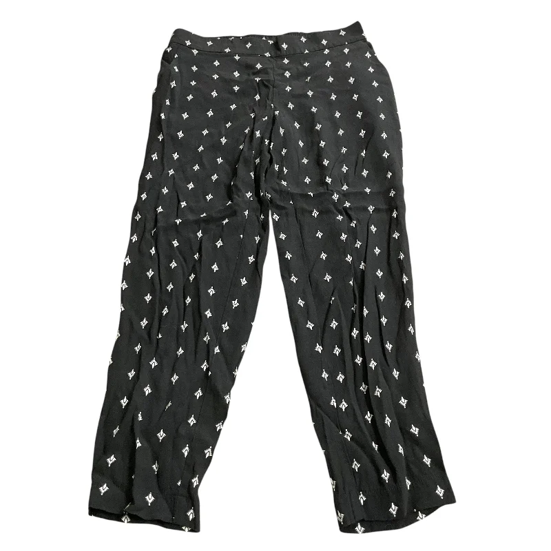 Eco-Conscious Pants-Pants Linen By Loft In Black & White, Size: Xxs