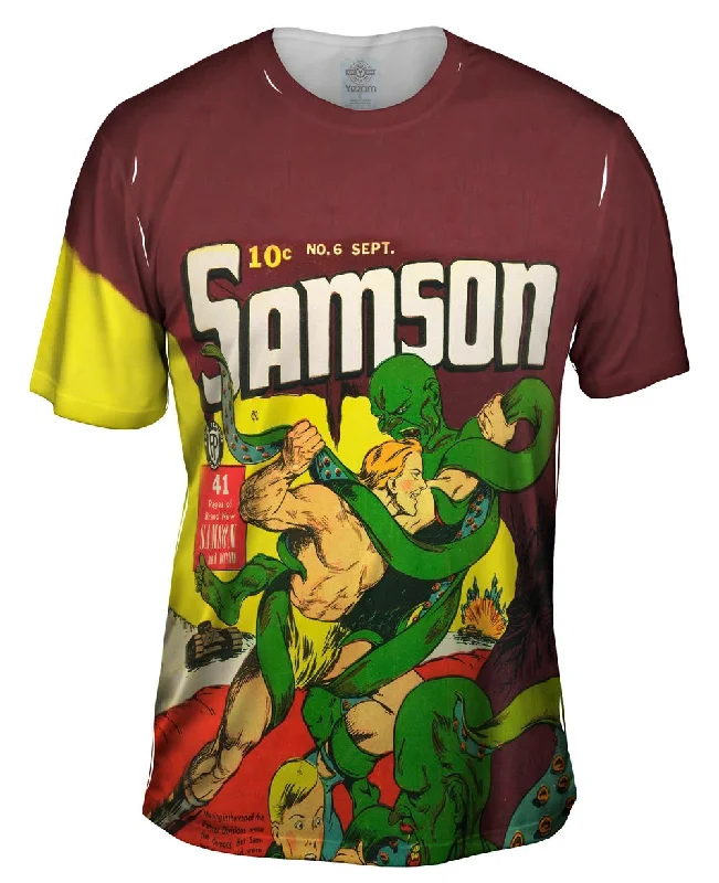 Band Logo T-Shirt-Samson HeroComic Retro