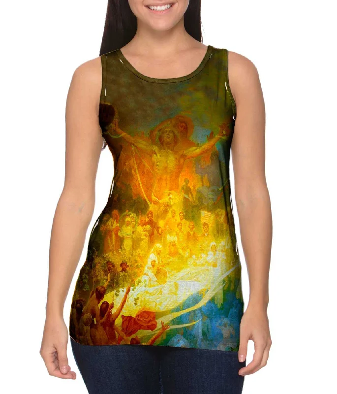 Cotton Sleeveless Top-Mucha - "The Apotheosis of the Slavs"