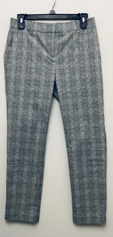 Cool Graphic Joggers-Pants Dress By Ann Taylor In Plaid Pattern, Size: 0