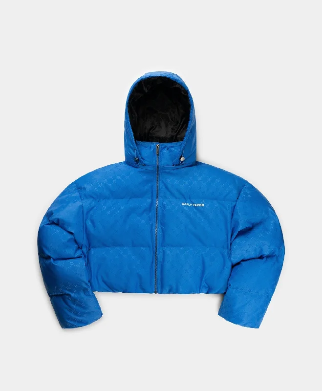 Waterproof Hiking Jacket-Blue Monogram Nonye Puffer