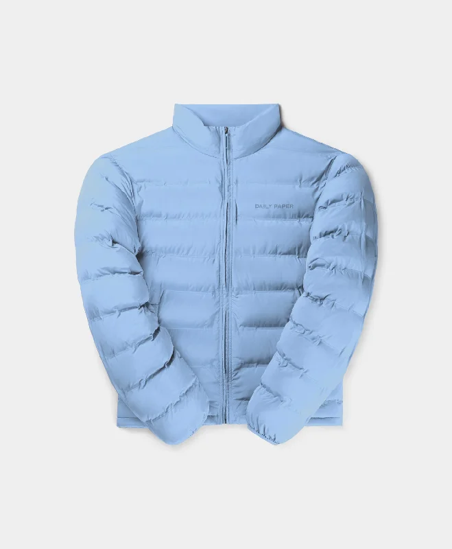 Warm Zip-Up Jacket-Country Blue Ayu Padded Jacket