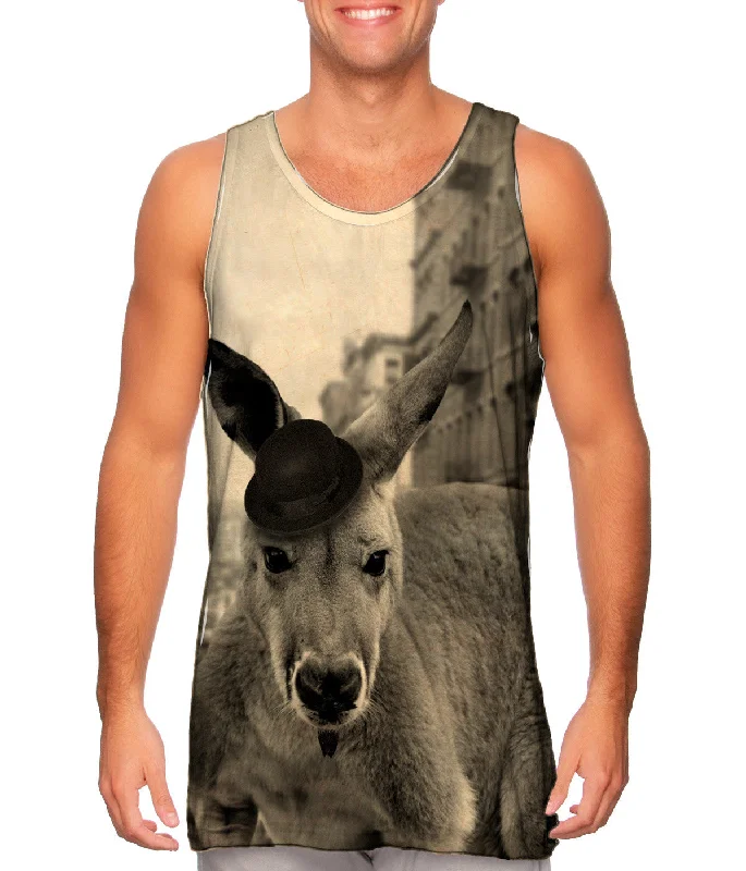 Comfortable Sleep Tank-Mustache Kangaroo