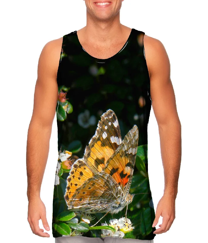 Stretchy Sports Vest-Painted Butterfly Out For A Stroll