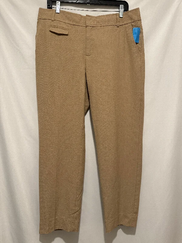 Casual Beach Pants-Pants Dress By Banana Republic In Tan, Size: 12