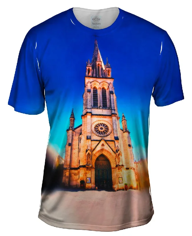 Casual Wear T-Shirt-Montpellier Sainte Anne Church