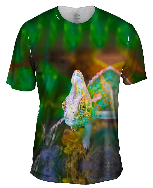 Beach T-Shirt-Quiet Garden Chameleon