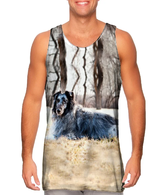 Light Mesh Tank-Old Grey Sheltie