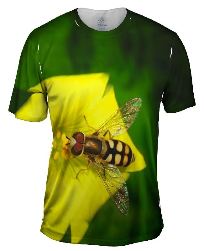 Basketball Graphic T-Shirt-Hoverfly Buttercup Flower