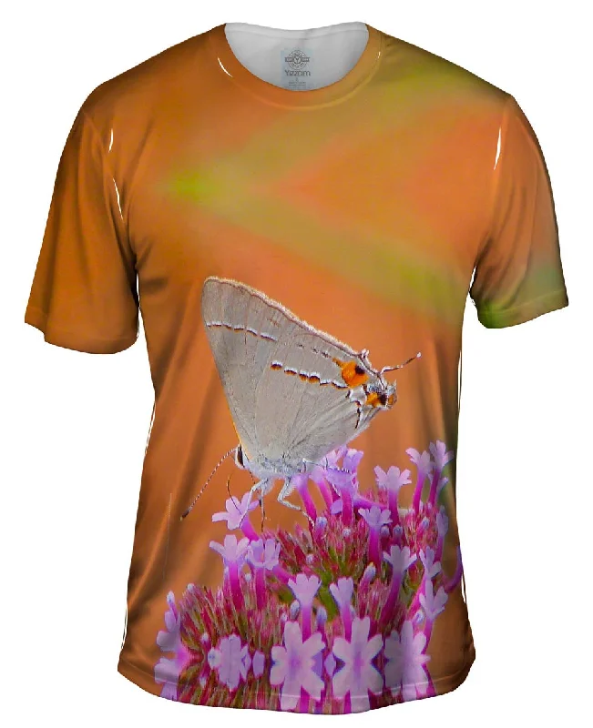 Bold Design T-Shirt-Lovely Gray Butterfly