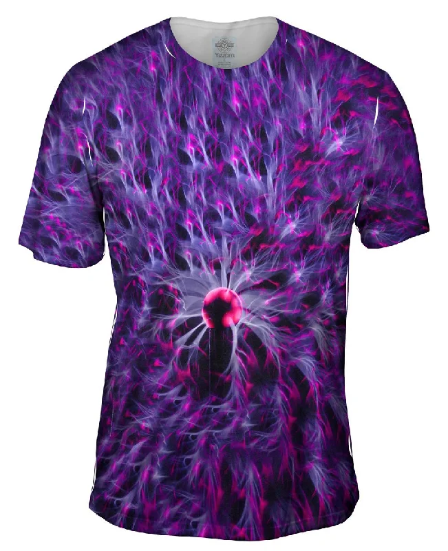 Surf Style T-Shirt-Plasma Lamp Purple Allover