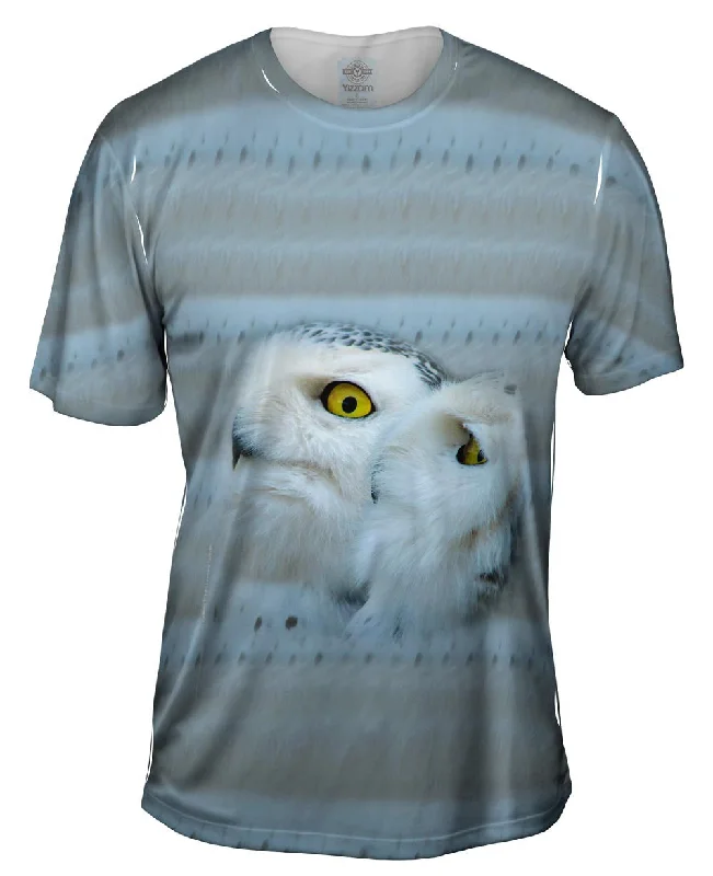 Travel T-Shirt-Snow Owls