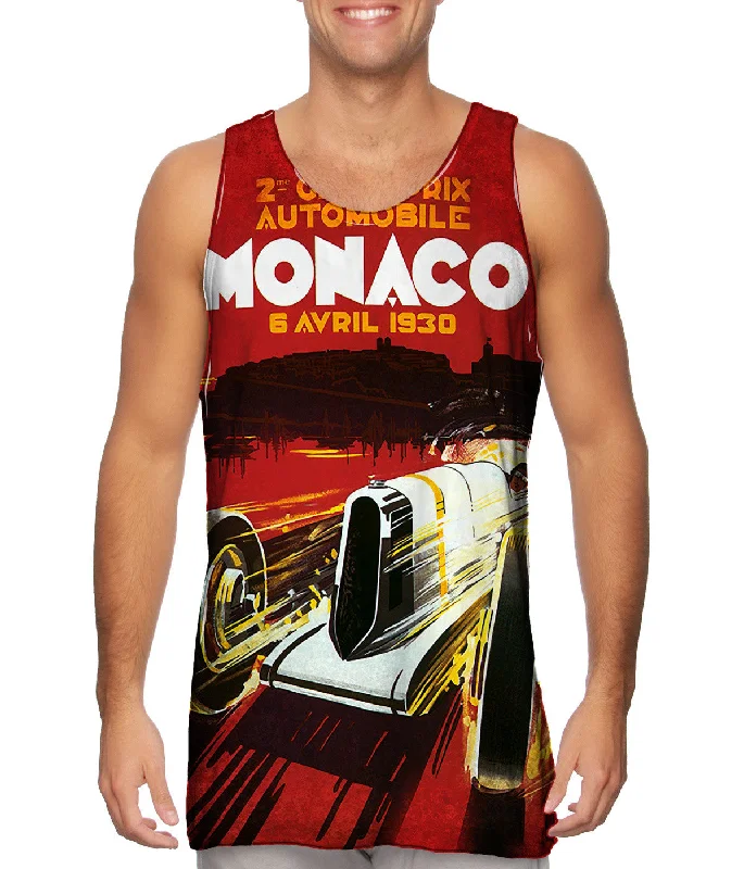 Graphic Print Tank-Monaco Grand Prix Automobile