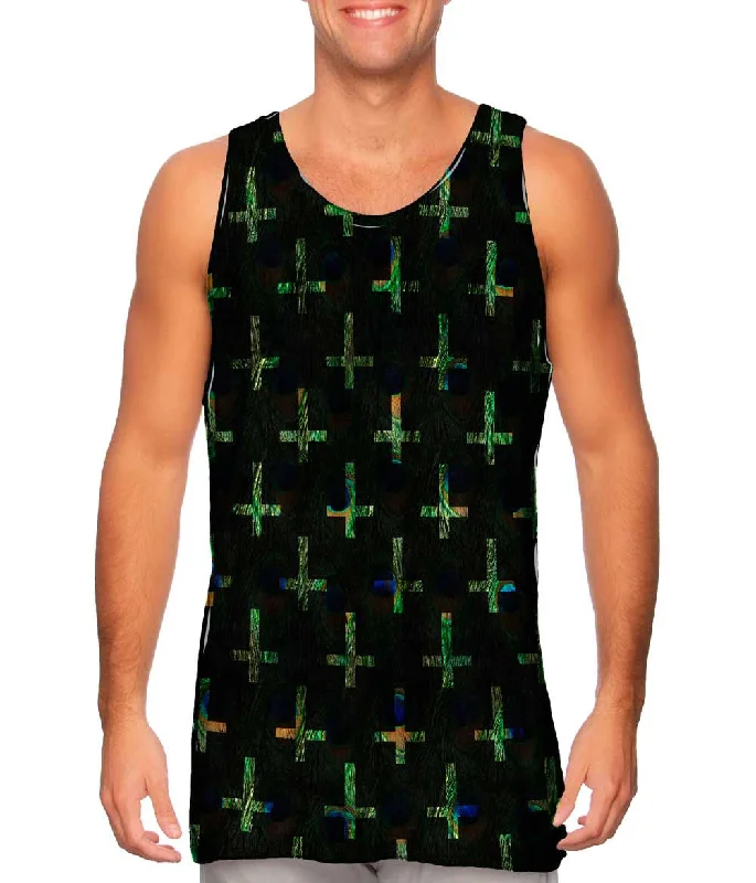 Comfortable Workout Vest-Peacock Cross Of St Peter