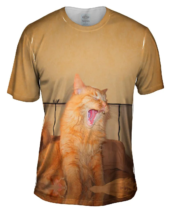 Fantasy Graphic T-Shirt-Roaring Cat